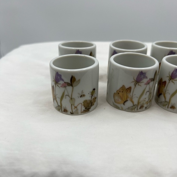 Enesco napkin rings Set of 10 Vintage - Picture 4 of 6
